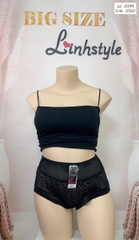 Quần lót chip BIG SIZE thun lưới ĐẠI 17350 ĐEN