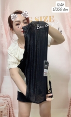 Quần lót chip BIG SIZE thun lưới ĐẠI 17350 ĐEN