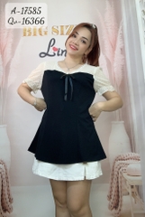 Áo Kiểu BIGSIZE Peplum cổ V 17585