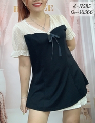 Áo Kiểu BIGSIZE Peplum cổ V 17585