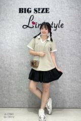 Áo Polo BIGSIZE Quảng Châu logo chữ A chất đẹp -  XANH