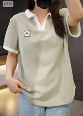 Áo Polo BIGSIZE Quảng Châu logo chữ A chất đẹp -  XANH