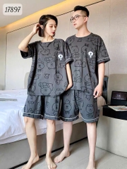KHÔNG - Bộ đùi BIGSIZE QCCC thun cotton mịn đẹp loại 1 thấm hút mồ hôi tốt Tho- BROWN Ss.DAI - 17897- XÁM