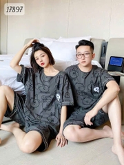 KHÔNG - Bộ đùi BIGSIZE QCCC thun cotton mịn đẹp loại 1 thấm hút mồ hôi tốt Tho- BROWN Ss.DAI - 17897- XÁM