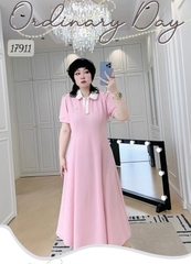 17911 D.polo dài Nơ-00414-  HỒNG