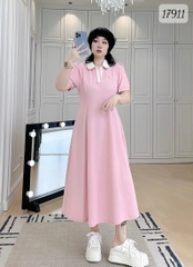 17911 D.polo dài Nơ-00414-  HỒNG