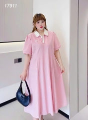 17911 D.polo dài Nơ-00414-  HỒNG