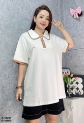 Áo polo che bụng BIGSIZE Quảng Châu logo ST chất đẹp, size DAI 100kg 110kg-  KEM