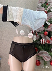 {100kg vừa} Quần lót chip BIGSIZE Quảng Châu cạp cao, lưng thun, tàng hình chống lộ viền - 18045 ĐEN