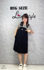 NEW.10- 18073 SY. Set A.sọc + yếm 00560 ĐEN