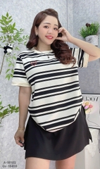 S-0020--18102 A. Sọc 00288 thêu tim - ĐEN