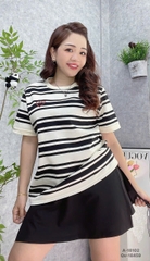 S-0020--18102 A. Sọc 00288 thêu tim - ĐEN