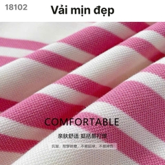 S-0020--18102 A. Sọc 00288 thêu tim - HỒNG