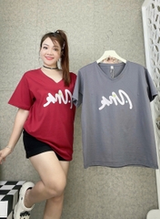 S00210- 18154 Áo cổ tim MNR ĐỎ