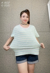 18157 - Áo thun sọc 00288 XANH