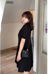 Đầm Vest BIGSIZE đi tiệc sang tong thiết kế 2 nút kiểu hình Tim sang trọng dáng A che bụng - 18165 - tiec