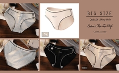 Quần lót chip BIGSIZE Quảng Châu viền chữ MO chất thun đẹp, co giãn - 18168 - ĐEN