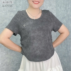 18175 Áo loang logo 00288 XÁM