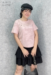 18175 Áo loang logo 00288 HỒNG