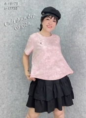 18175 Áo loang logo 00288 HỒNG