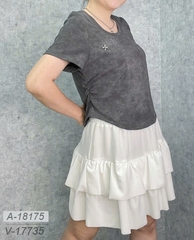 18175 Áo loang logo 00288 XÁM