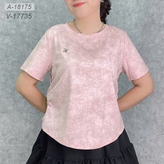 18175 Áo loang logo 00288 HỒNG