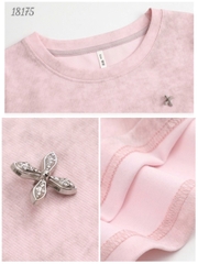 18175 Áo loang logo 00288 HỒNG