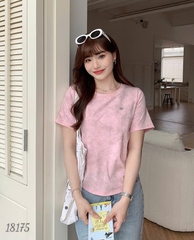 18175 Áo loang logo 00288 HỒNG