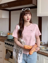 18175 Áo loang logo 00288 HỒNG