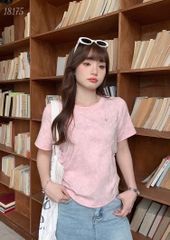 18175 Áo loang logo 00288 HỒNG