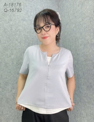 S-0030- 18176 Áo kéo V - XANH