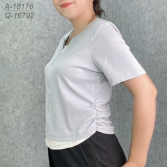 S-0030- 18176 Áo kéo V - XANH