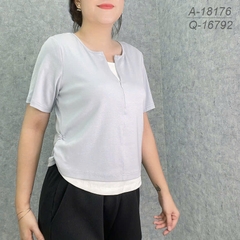 S-0030- 18176 Áo kéo V - XANH