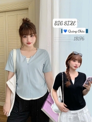 S-0030- 18176 Áo kéo V - XANH