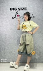8909 - Q.Jean lửng LT rách cười-  000384