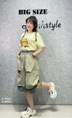 8909 - Q.Jean lửng LT rách cười-  000384