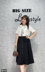 18202  Váy dài LT 00324 nhiều nút