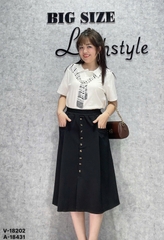 18202  Váy dài LT 00324 nhiều nút