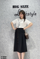 18202  Váy dài LT 00324 nhiều nút