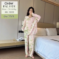 Bộ dài BIGSIZE QCCC SD.Trung Hoa TDQD Lá trẻ trung, sang trọng - 18209 - HỒNG