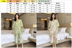 Bộ lửng BIGSIZE QCCC SL.Trung Hoa Lá trẻ trung, sang trọng - 18211 - XANH