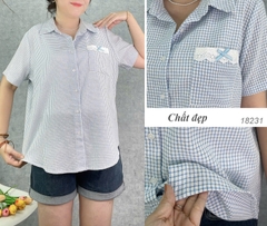 18231 Sơmi Caro 00315 CR túi Ren Nơ