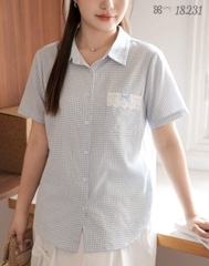 18231 Sơmi Caro 00315 CR túi Ren Nơ