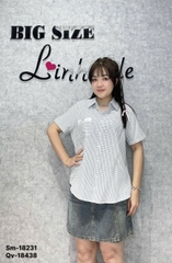 18231 Sơmi Caro 00315 CR túi Ren Nơ