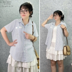 18231 Sơmi Caro 00315 CR túi Ren Nơ