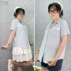 18231 Sơmi Caro 00315 CR túi Ren Nơ