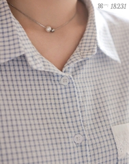 18231 Sơmi Caro 00315 CR túi Ren Nơ