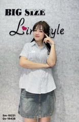 18231 Sơmi Caro 00315 CR túi Ren Nơ