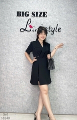 SALE - 18240 Ss.vet Set Vest xẻ QS - ĐEN