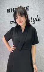 Đầm Vest đi tiệc BIG SIZE QCCC che bụng dáng A sang trọng thanh lịch chất vải đẹp - 18241